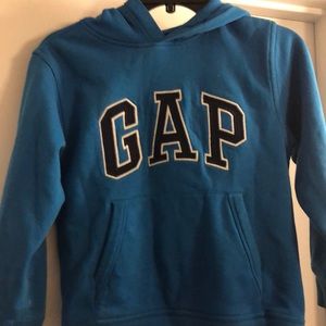 Gap hooded sweatshirt medium blue. Child medium